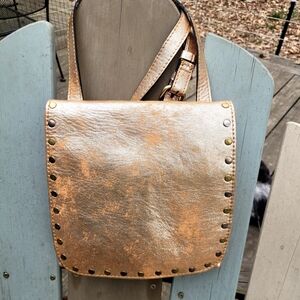 Patricia Nash Gold Crossbody Bag